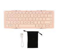 ciciglow Tastiera Bluetooth Pieghevole, con 3 Dispositivi Bluetooth Mini Tastiera Wireless Tastiera Pieghevole Tripla per Telefoni Cellulari Laptop Esterni ()