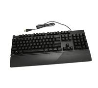 ciciglow Tastiera da Gioco con Cavo in Metallo, Resistente, Retroilluminazione a LED Arcobaleno, Risposta Rapida, Compatibile con PC, Mac