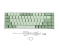 ciciglow Tastiera da Gioco, Tastiera Meccanica 2.4G / BT/Cablata Al 60%, Tastiera per Computer con Interruttore Blu Sostituibile a Caldo a 68 Tasti Retroilluminati RGB