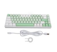 ciciglow Tastiera da Gioco, Tastiera Meccanica Cablata Al 60% 2.4G / BT/Tipo C, Tastiera per Computer con Interruttore Rosso Retroilluminato RGB 68 Tasti per per HarmonyOS per