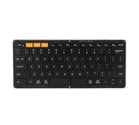 ciciglow Tastiera Pieghevole, Tastiera Pieghevole Portatile Bluetooth Dual Mode 2.4G, da Viaggio Ricaricabile con Copertura in Pelle PU per Tablet Laptop