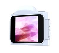 ciciglow Tornario Fotocamera Digitale, Videoregistratore HD 4K 64MP con Angolo di Larghezza 78 ° e Luce di Riempimento a LED Integrata, 19 Effetti del Filtro per la Registrazione di (WHITE)