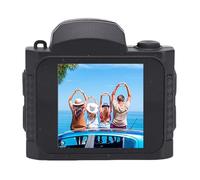 ciciglow Tornario Fotocamera Digitale, Videoregistratore HD 4K 64MP con Angolo di Larghezza 78 ° e Luce di Riempimento a LED Integrata, 19 Effetti del Filtro per la Registrazione di (BLACK)