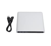 ciciglow unità Dvd Esterna, unità CD/Dvd +/-RW Portatile Sottile USB 3.0/Lettore Dvd per Laptop Masterizzatore CD Rom Compatibile con Laptop PC Desktop Windows per MacBook(d'Argento)