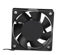 ciciglow Ventile della Custodia per Computer Nera da 60 Mm, Dispositivi di Raffreddamento CPU PWM a 4 Pin con Controllo della Temperatura Intelligente, Ventola della Custodia a Doppia