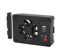ciciglow Ventola di Raffreddamento Esterna per Fotocamera Dispositivo di Raffreddamento per Fotocamera Regolabile a 5 velocità Batteria Incorporata per Uso Esterno Prolungato per RP A7M4 A7C ZVE10