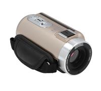 ciciglow Videocamera 1080P, Funzione di Pausa da 3,0 Pollici Videocamera con Zoom Digitale 18X per la Fotografia (GOLD)