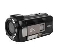 ciciglow Videocamera 5K, Visione Notturna IR Zoom Digitale 18X Touch Screen IPS da 3 Pollici Telecamera Wi-Fi 5K per la Registrazione