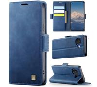 Cicili Custodia per Google Pixel 10a, in pelle di alta qualità, con blocco RFID, custodia a libro con supporto pieghevole e scomparto per carte di credito, blu