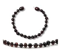 Cici's Story Braccialetto/cavigliera in 100% Ambra baltica Originale(Unisex)(Cherry) - 16cm