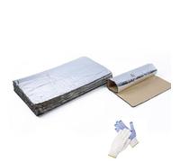 CiCixixi 20 Pezzi Tappetini Isolanti per Auto, 250 x 180mm Tappetino Fonoassorbente per Auto Pannello Isolante in Alluminio Butilico Tappetino Isolante per Isolamento Acustico Impermeabile Ignifugo