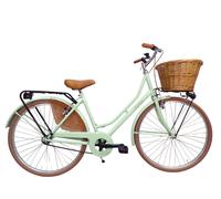 Cicli Tessari - bicicletta da donna bici 26 olandese vintage cesto in vimini