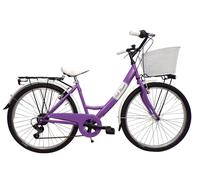 Cicli Tessari - bicicletta donna bici da ragazza city bike 26'' cambio 6v