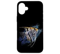 Ciclidi custode di pesci tropicali Angelfish - Ventaglio di Custodia per iPhone 16 Plus