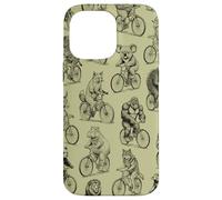 Ciclismo Bicicletta Ciclista Animali Selvaggi Modello Animale Custodia per iPhone 14 Pro Max