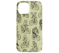 Ciclismo Bicicletta Ciclista Animali Selvaggi Modello Animale Custodia per iPhone 15