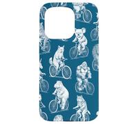 Ciclismo Bicicletta Ciclista Animali Selvaggi Modello Animale Custodia per iPhone 15 Pro