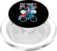 Ciclismo Ciclista Gara Bicicletta Minimalista Racing Bike Cuore PopSockets PopGrip per MagSafe