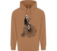 Ciclismo Di Una Rana Che Cavalca Un Penny Farthing Uomo Felpa