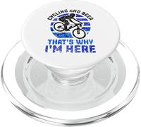 Ciclismo E Birra Ecco perché Sono Qui Bike Race Bicicletta Racer PopSockets PopGrip per MagSafe