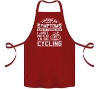 Ciclismo I Googled My Sintomi Divertente Cotone Grembiule 100% Biologico