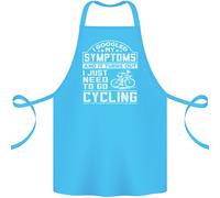 Ciclismo I Googled My Sintomi Divertente Cotone Grembiule 100% Biologico