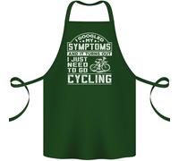 Ciclismo I Googled My Sintomi Divertente Cotone Grembiule 100% Biologico