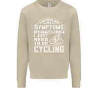 Ciclismo I Ho Cercato I Miei Sintomi Ciclista Divertente Uomo Felpa Maglione