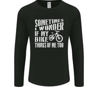 Ciclismo I Wonder Se il Mio Bici Bicicletta Ciclisti Uomo Maniche