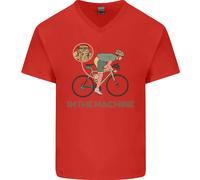 Ciclismo Im The Machine Ciclista Divertente Maglietta In Cotone A V Per Uomo
