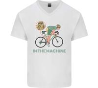Ciclismo Im The Machine Ciclista Divertente Maglietta In Cotone A V Per Uomo