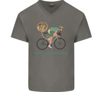 Ciclismo Im The Machine Ciclisti Divertente Uomo Scollo A V Cotone T-Shirt