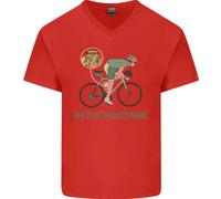 Ciclismo Im The Machine Ciclisti Divertente Uomo Scollo A V Cotone T-Shirt