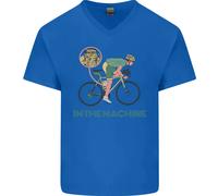 Ciclismo Im The Machine Ciclisti Divertente Uomo Scollo A V Cotone T-Shirt