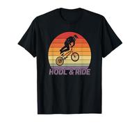 Ciclismo Libertà Bitcoin Ride & Roam Bike Vita su strada Bitcoin Maglietta