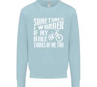 Ciclismo Mi Chiedo Se La Mia Bici Bicicletta Ciclista Felpa Maglione