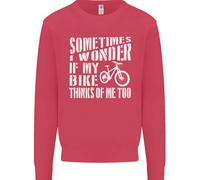 Ciclismo Mi Chiedo Se La Mia Bici Bicicletta Ciclista Felpa Maglione