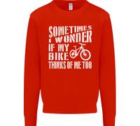 Ciclismo Mi Chiedo Se La Mia Bici Bicicletta Ciclista Felpa Maglione