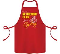 Ciclismo Pensionamento Piano Ciclista Divertente Cotone Grembiule 100% Biologico