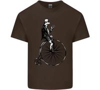 Ciclismo Un Ranocchio Che Cavalca Una Penny Farthing Maglietta Bambini