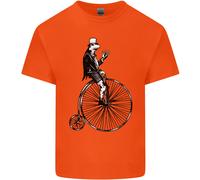 Ciclismo Un Ranocchio Che Cavalca Una Penny Farthing Maglietta Bambini