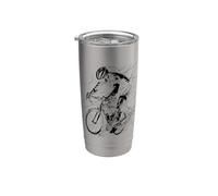 Ciclista Pista ciclabile Bicchiere termico in acciaio inox doppia parete