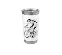 Ciclista Pista ciclabile Bicchiere termico in acciaio inox doppia parete
