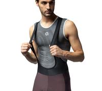 Ale Griss Cargo Bib Shorts Nero S Uomo Brown