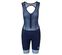 Ciclisti con pettorina e bretelle da donna Agu Prime II Essential Bleu