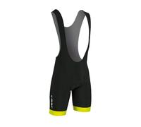 GIST Salopette Ciclismo Flow Colore Nero Giallo Fluo Misura XXL