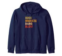 Ciclo a 4 Tempi - Suck Squeeze Bang Blow - Colori retrò Felpa con Cappuccio