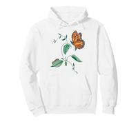 Ciclo di metamorfosi della Farfalla monarca Felpa con Cappuccio