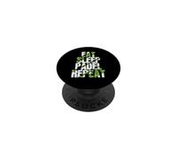 Ciclo infinito Mangia Dormi Padel Ripeti PopSockets PopGrip Adesivo