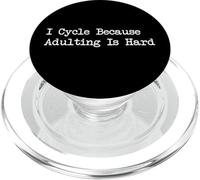 Ciclo perché l"adulto è difficile Citazioni divertenti in bicicletta PopSockets PopGrip per MagSafe